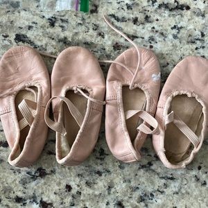 2 ballet slippers, both size 9